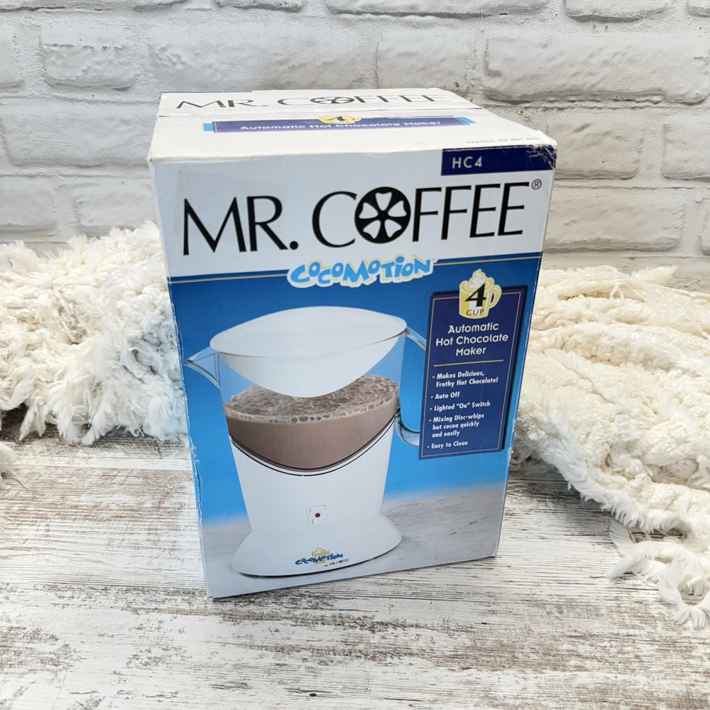 Mr. Coffee Coco Motion Automatic Hot Chocolate Maker 4 Cup HC4 NEW
