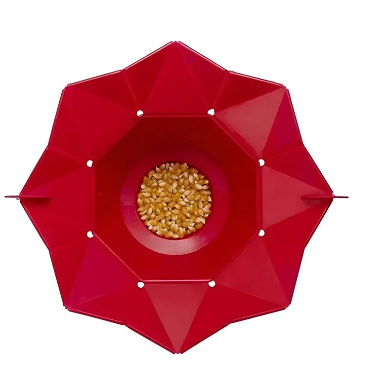 1pc Foldable Silicone Popcorn Bowl Microwaveable DIY Kitchen Tool - NEW