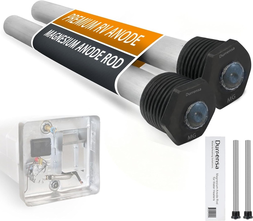 RV Water Heater Anode Rod - 2-Pack  Anode Rod for Hot Water Heater  Magnesium An