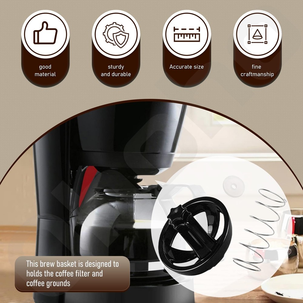 2 Pack Coffee Maker Brew Basket Water Stop Valve Kit for Mr. Black