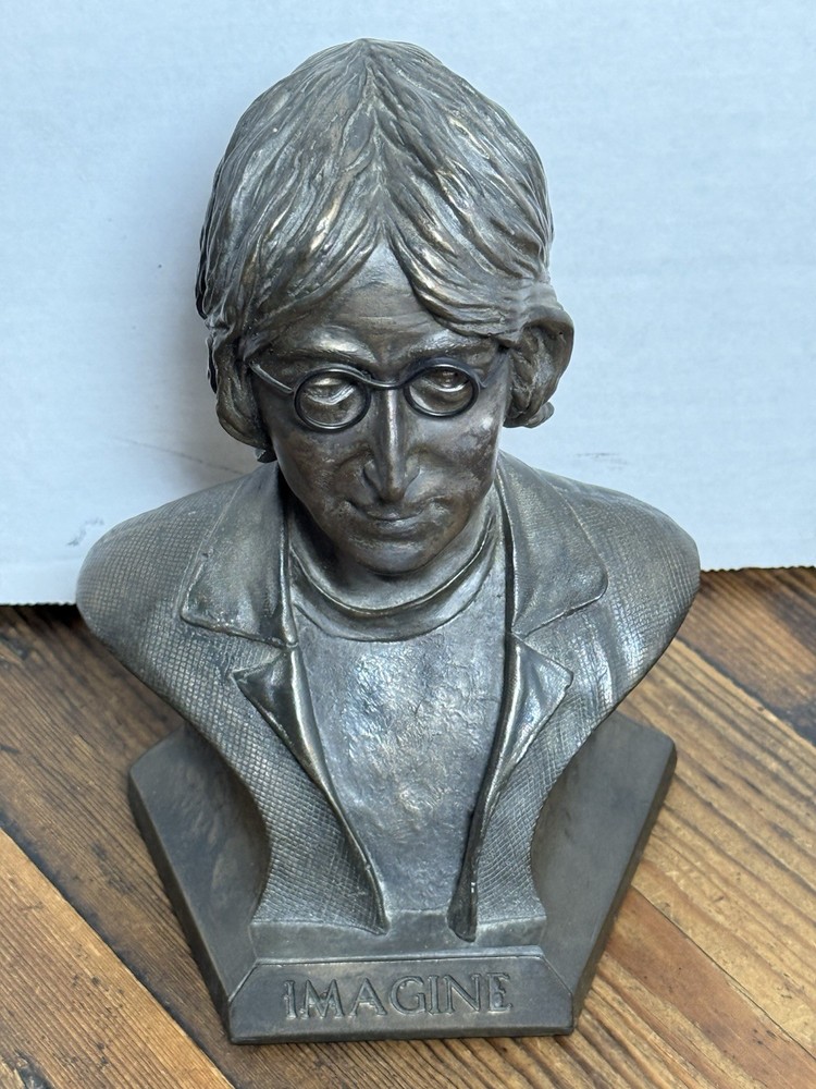 JOHN LENNON 1940-1980 Bronze Bust 7" Approx.  Vintage (C)