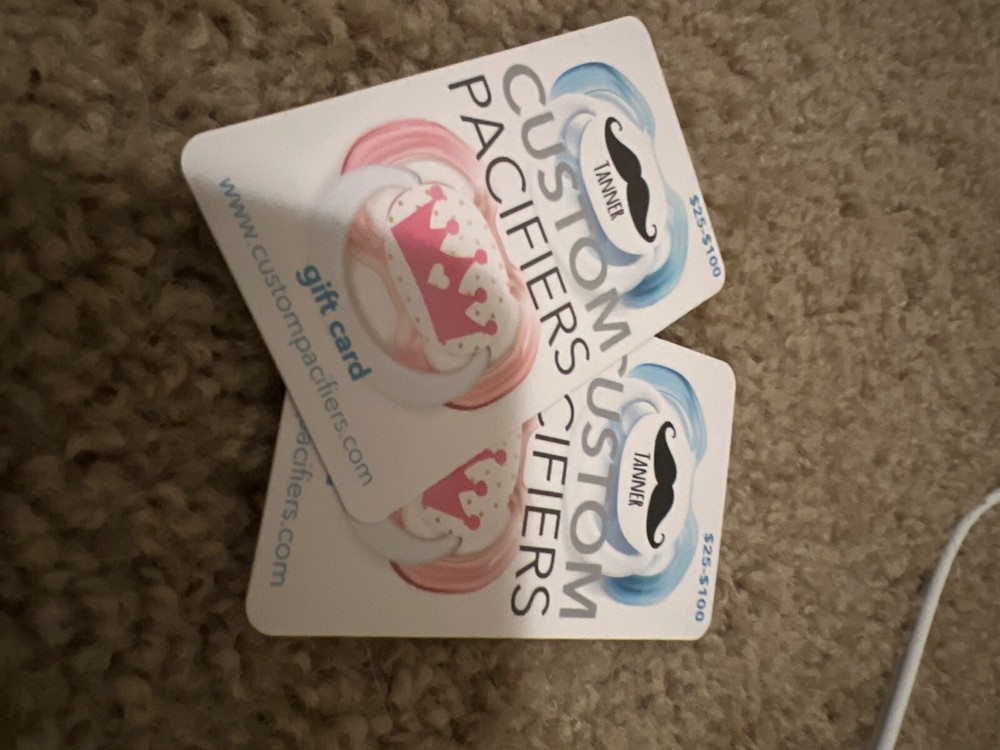 custom pacifiers gift card