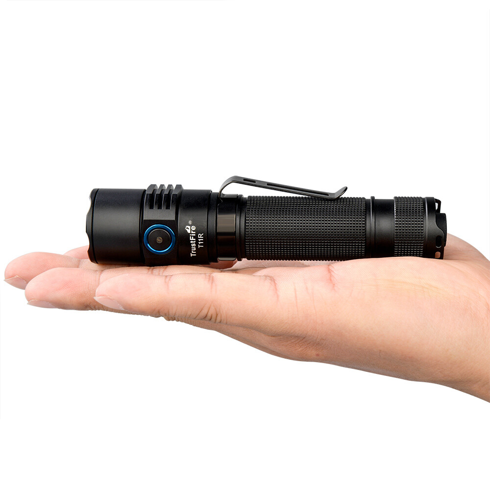 TrustFire 1800 Lumen Tactical Dual Switch LED Flashlight Rechargeable EDC Torch