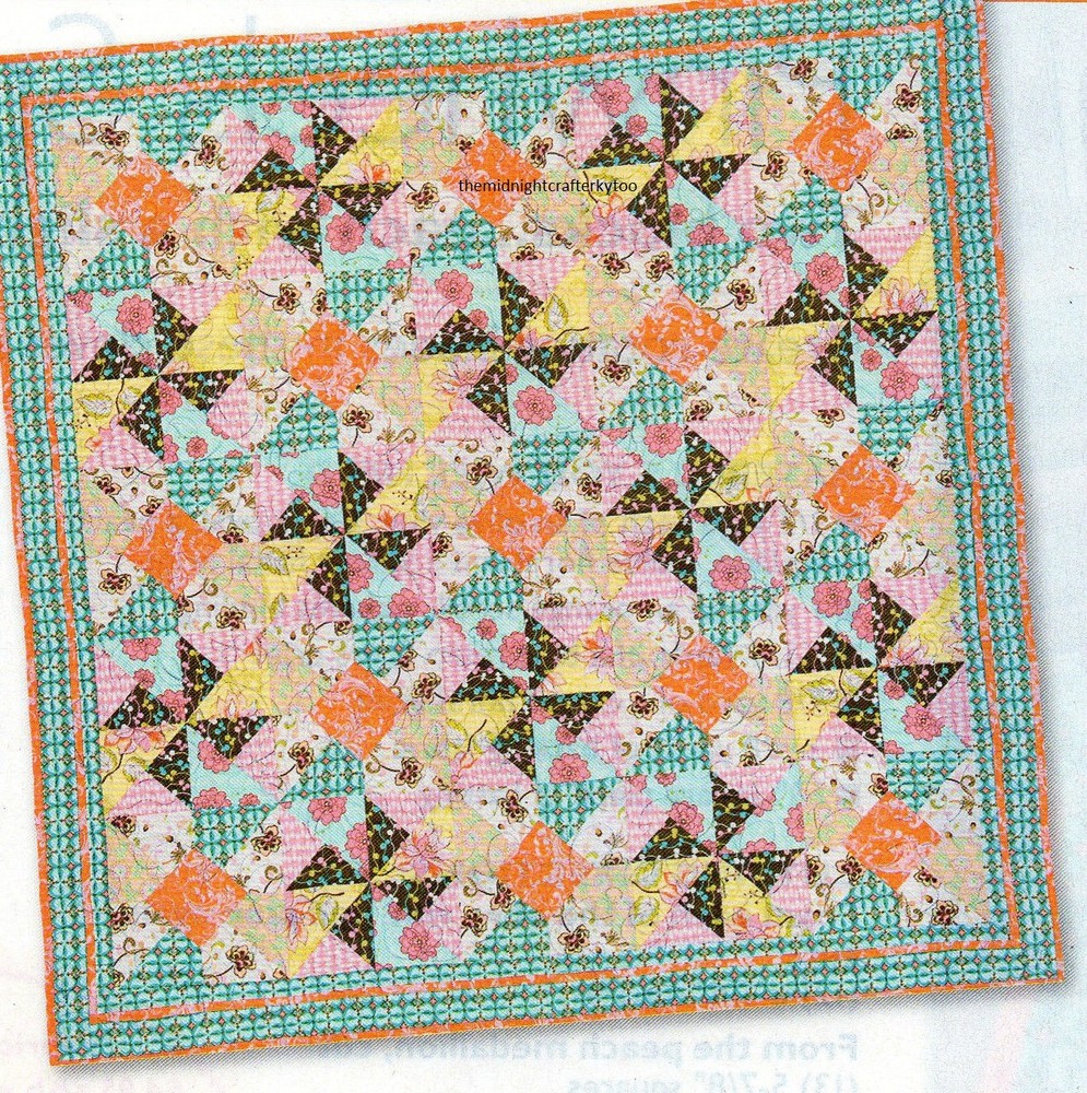 Pinwheels Spin Quilt Pattern Pieced PB