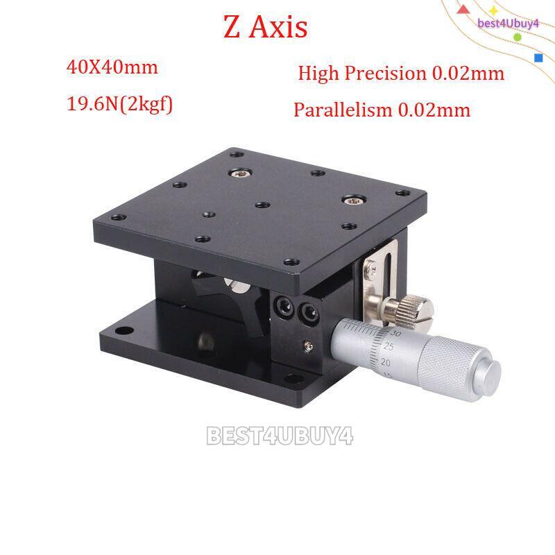 Z Axis Trimming Platform Manual Displacement Precision Linear Stage Table 10mm
