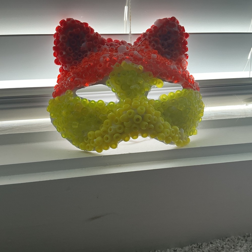 orange tabby kandi mask !