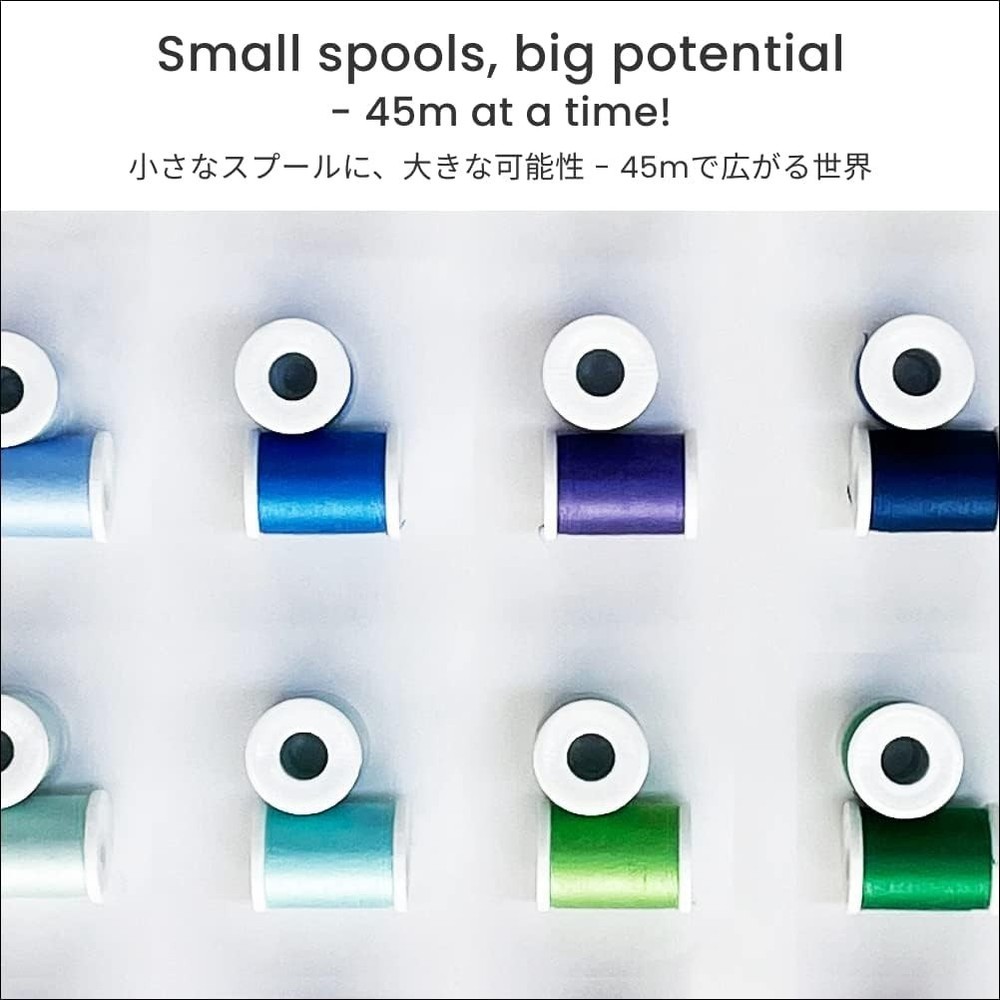 30 Color Polyester Sewing Thread Set 50yd Each Assorted Spools Kit