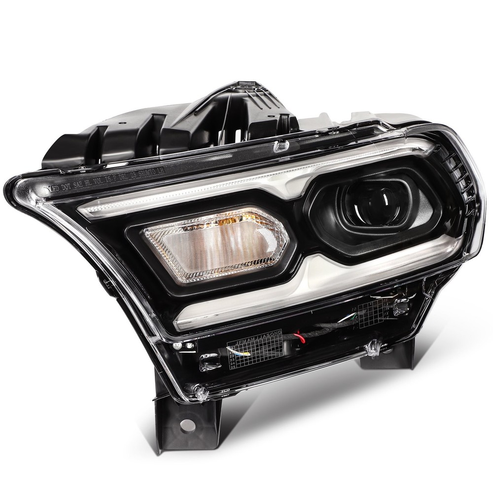 Driver Left Side LED Headlight Assembly For 2021-2024 Dodge Durango Black