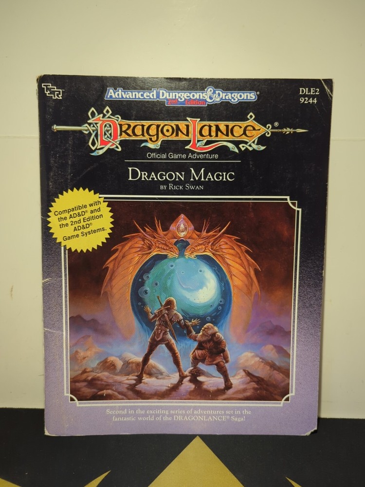 TSR Dragonlance DLE2 Dragon Magic 9244 Advanced Dungeons & Dragons With Map