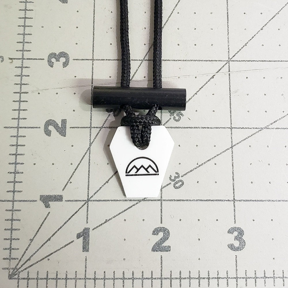 Emergency Fire Starter Necklace - Ultra Lightweight Mini Ferro Rod with Ceramic