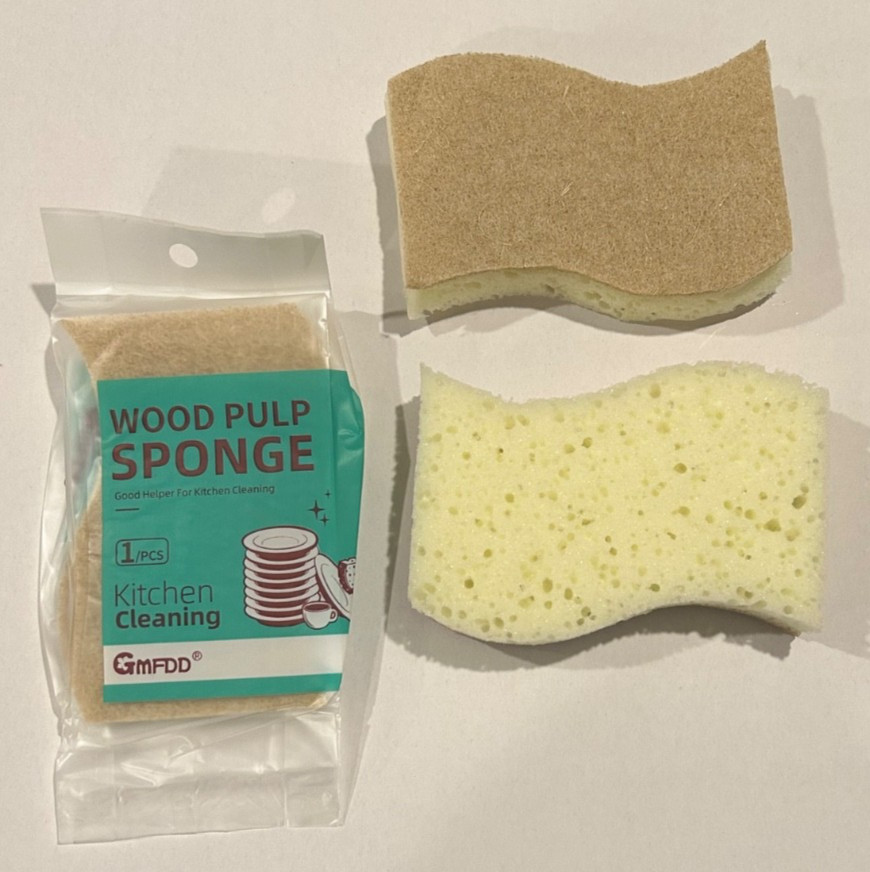 6 -Pack Eco-Friendly Cleaning Kitchen Sponges Individually Wrapped