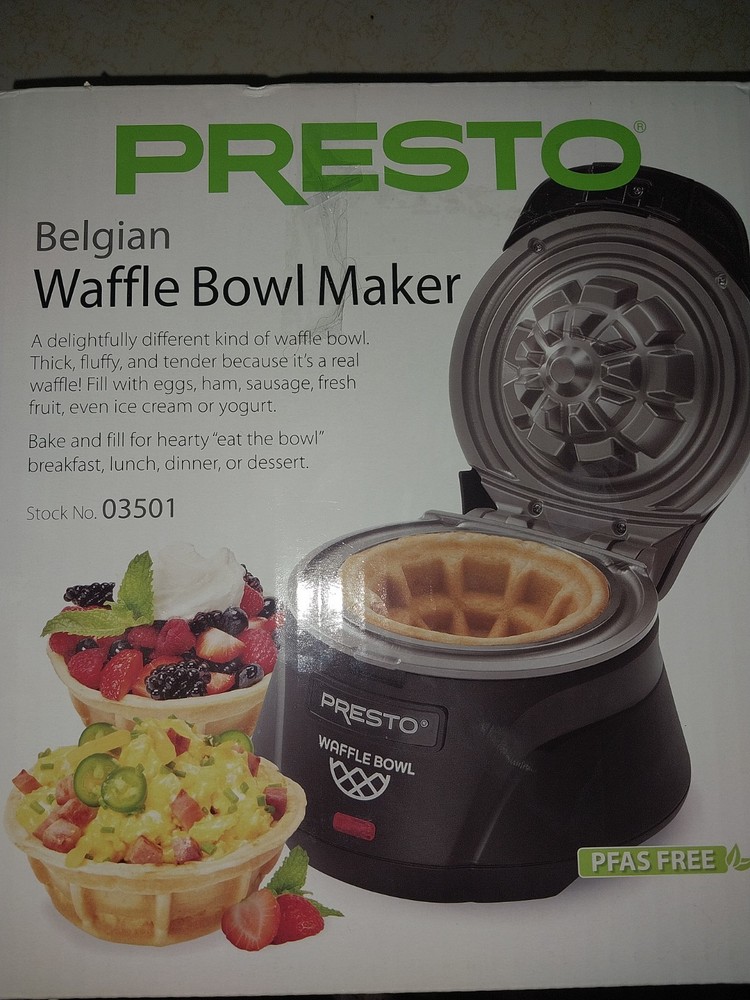 Presto Belgian Waffle Bowl Maker, 03501