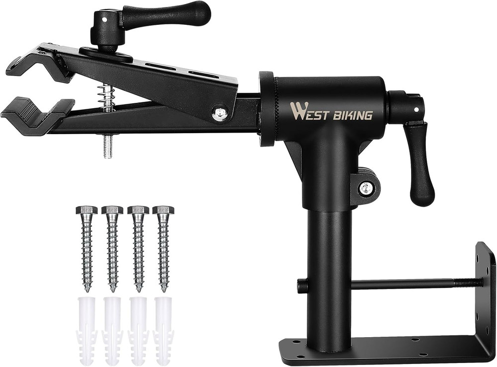 Adjustable Bike Repair Stand 88Lbs Max Load Wall or Workbench Mount for Bikes