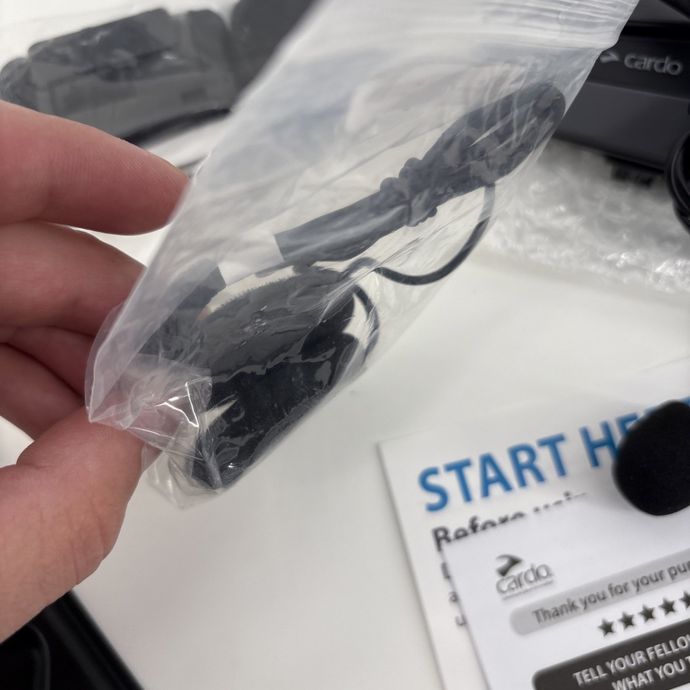 Cardo PACKTALK Edge Motorcycle Bluetooth Communication System Headset Intercom