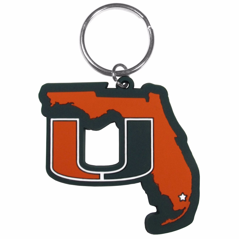 Miami Hurricanes Home State Flexi Key Chain NCAA Licensed