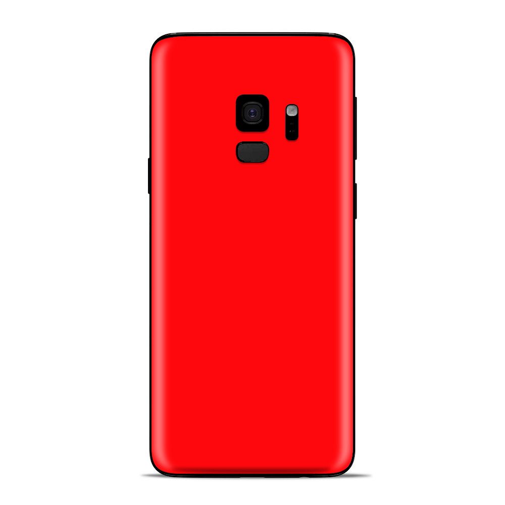 Samsung Galaxy S9 Skins Wrap - Solid Red color