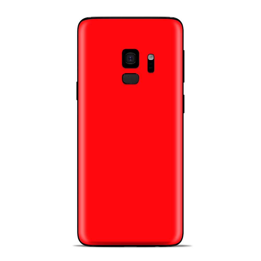 Samsung Galaxy S9 Skins Wrap - Solid Red color
