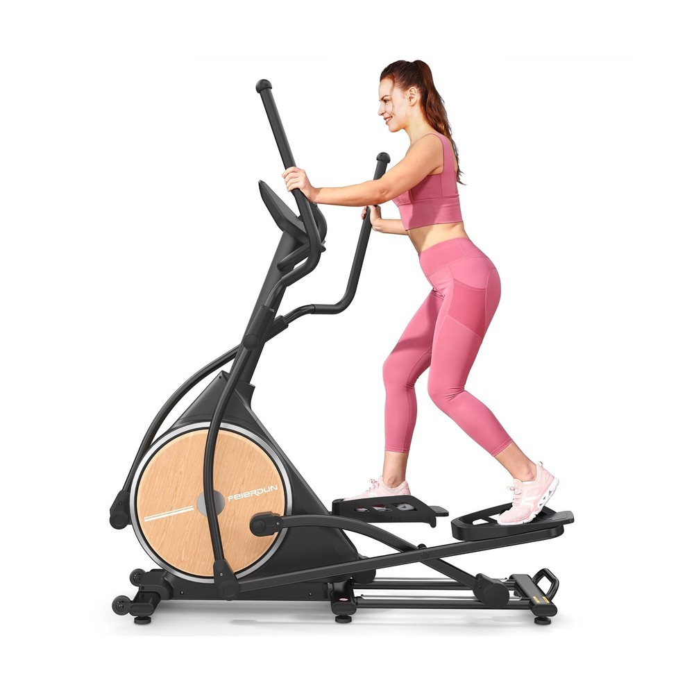 FEIERDUN Elliptical Machine, Cross Trainer for Home Use with Hyper-Quiet Elec...