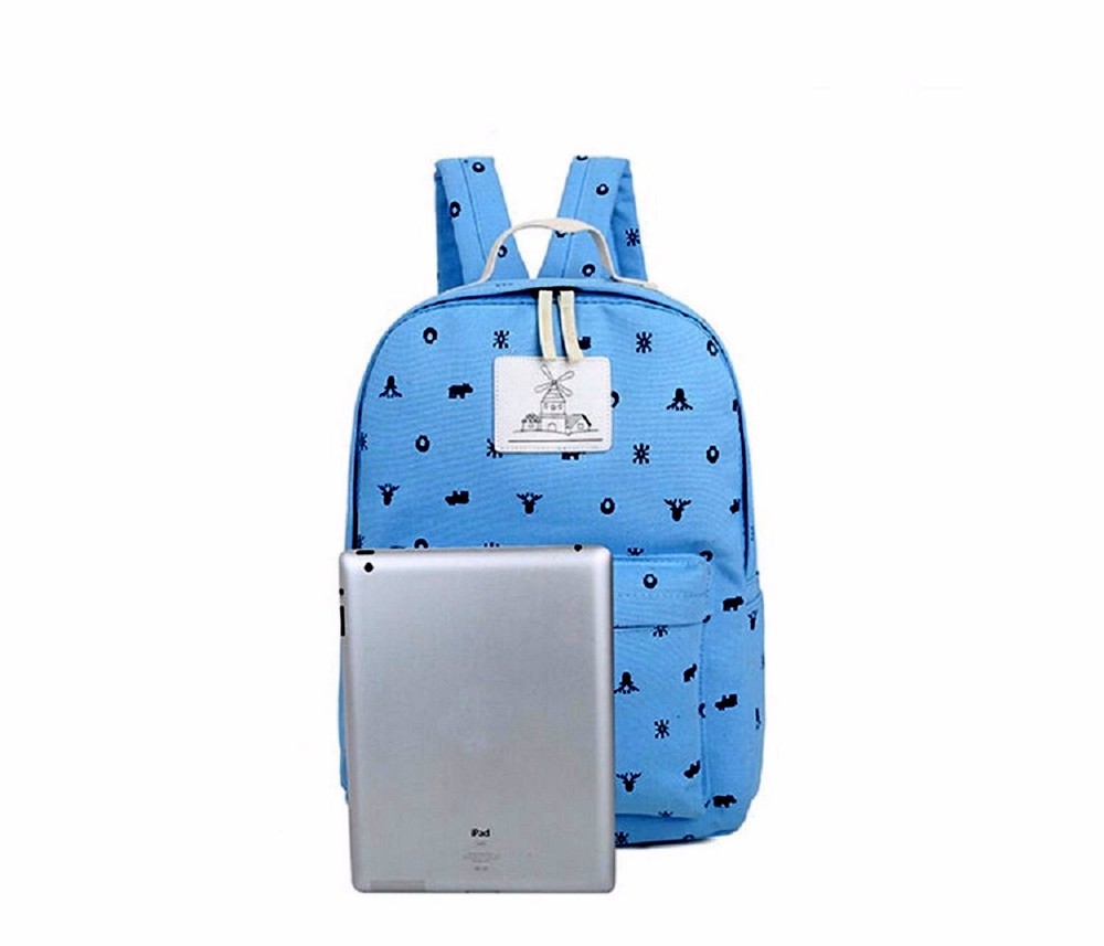 Canvas Girls Backpack - Laptop Backpack - School Backpack - Travel Backpack -