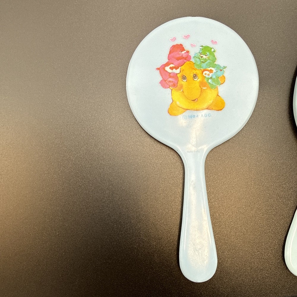 Care Bears 1984 AGC Mirror Brush Comb Set