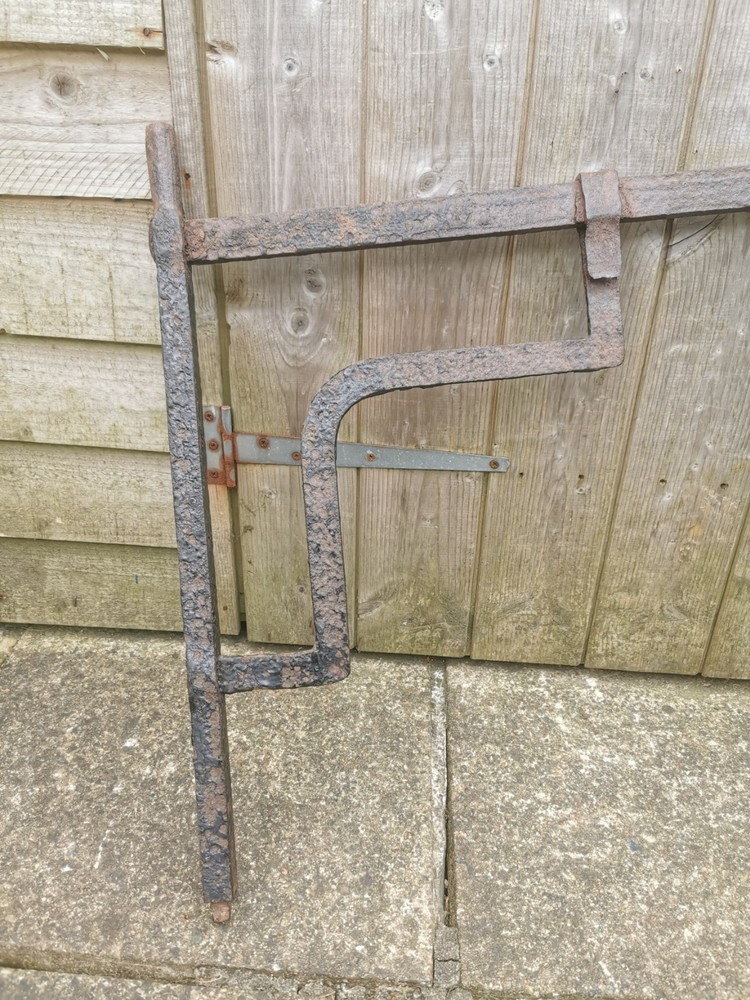 Antique Cast Iron Fire Crane