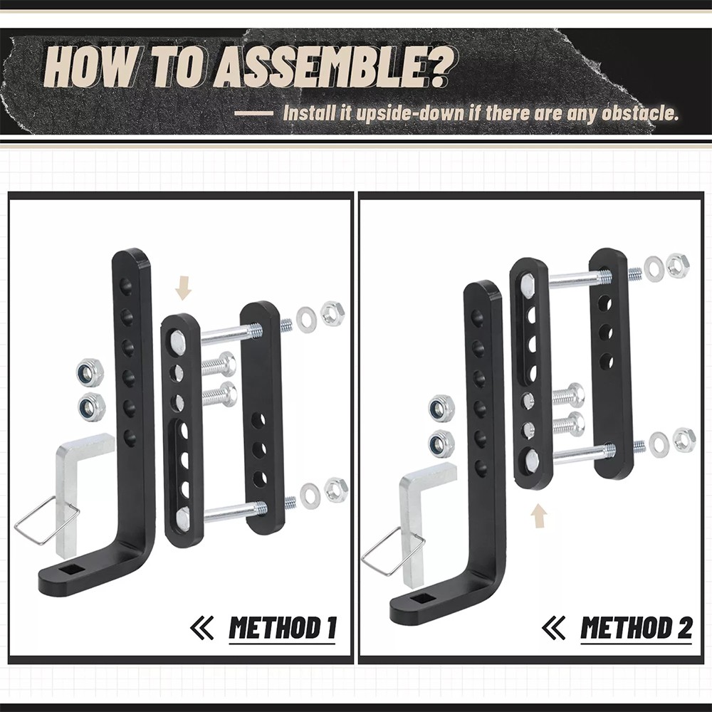 2PCS Trailer Sway Control Bracket for Equalizer Hitch-Weight Distribution System