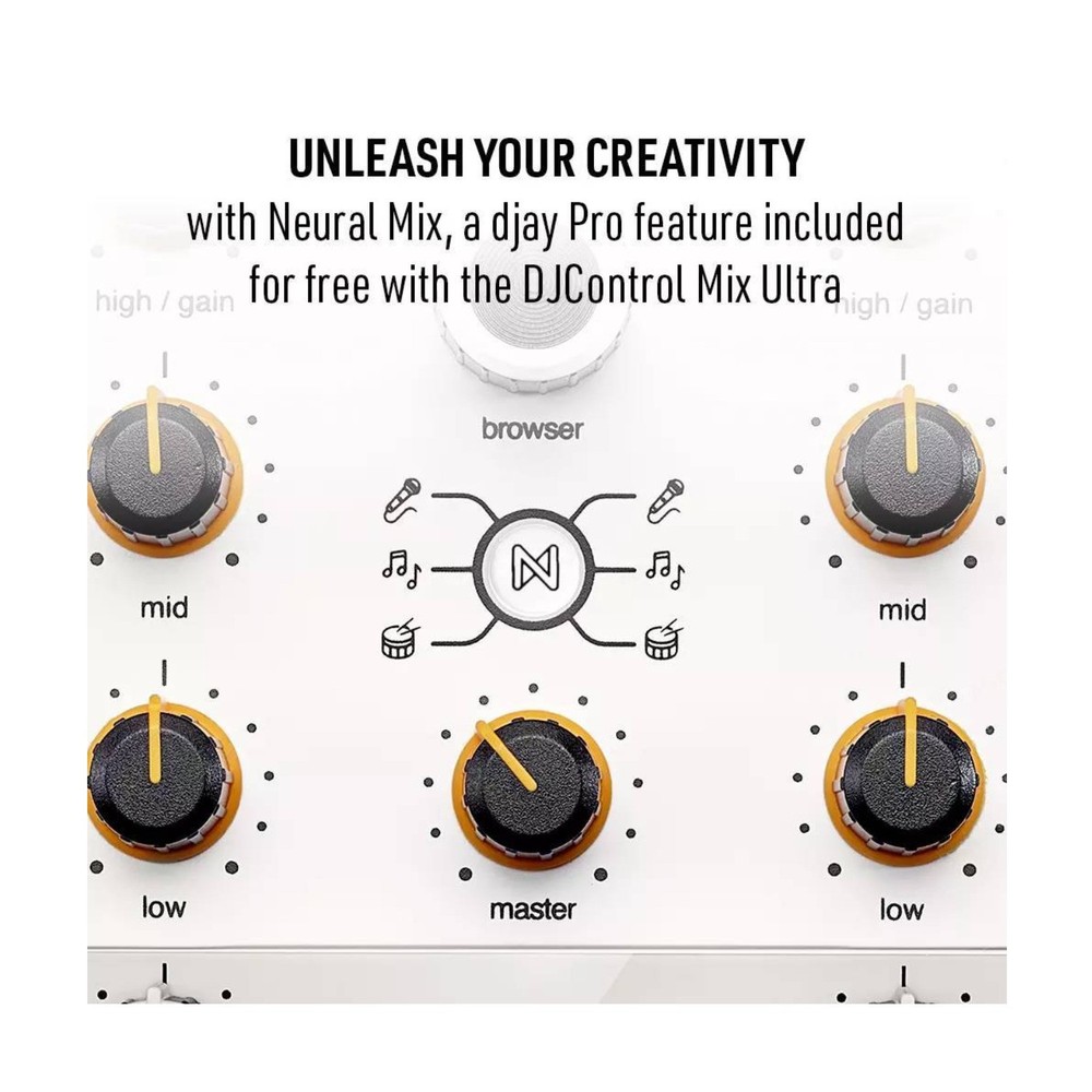 Hercules DJ Control Mix Ultra - Mobile DJ Controller with Bluetooth