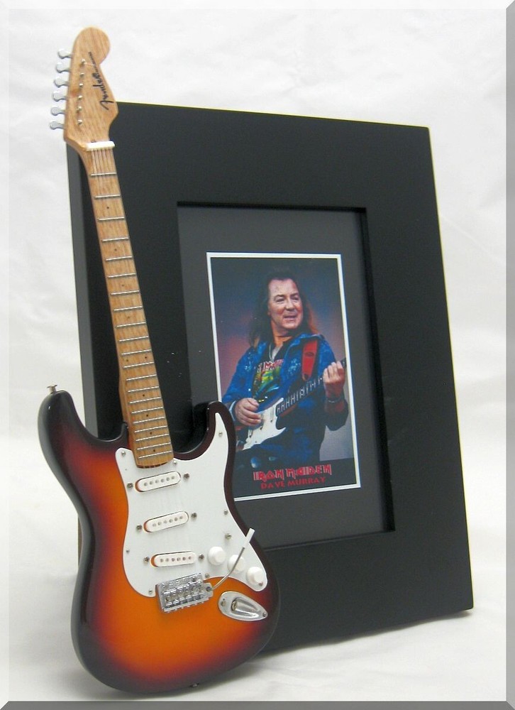 DAVE MURRAY Miniature Guitar Frame IRON MAIDEN