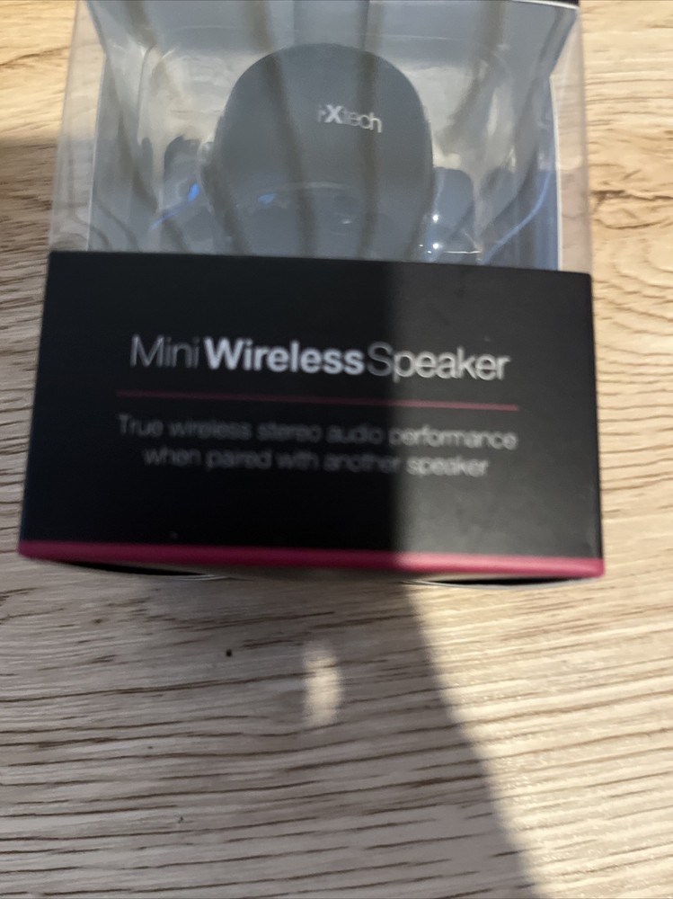 IXTECH Mini Portable Speaker w Remote Shutter Built in Mic Black