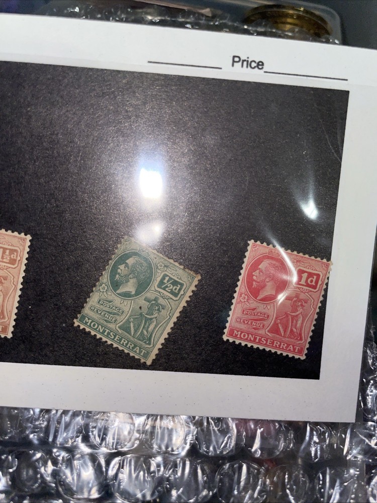 4-MONTSERRAT 1922,  Mult Script CA, part set, King George V, MH