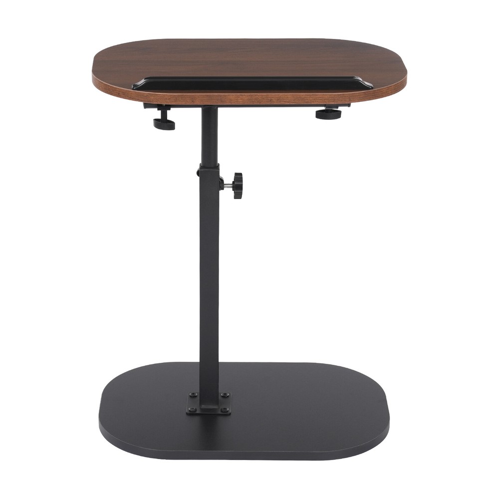 C-shaped Side Table Small Freestanding Coffee Table Height Adjustable Side Table