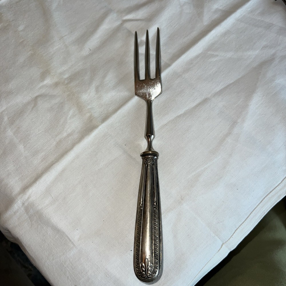 Antique D. Peres Solingen Germany Fork Ornate Handle Serving Dinner