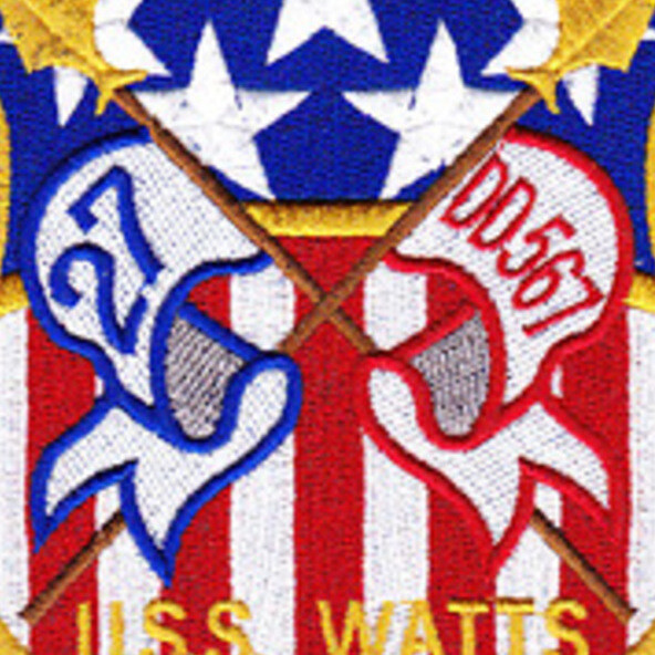 DD-567 USS Watts Patch