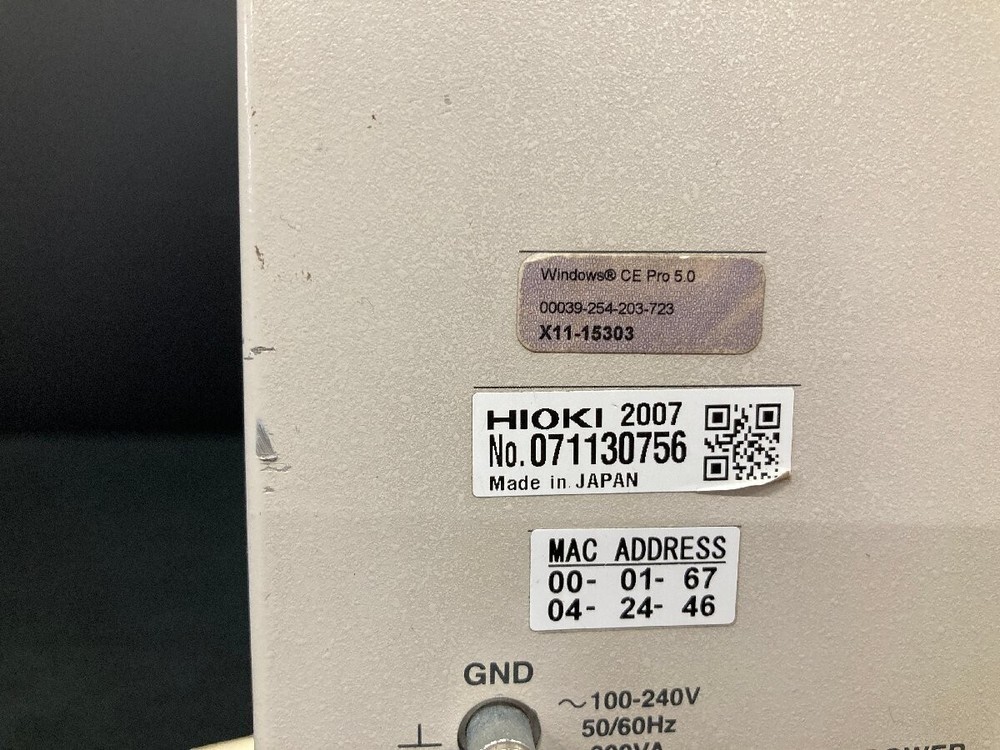 Hioki 8860-50 Memory HiCorder [0756]