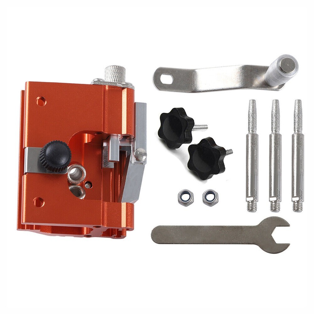Chainsaw Chain Sharpening Jig Portable Hand Crank Sharpener Tool Set NEW