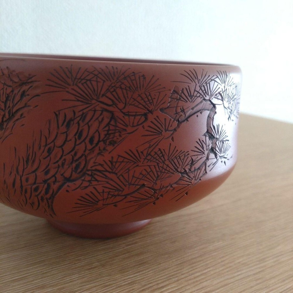 Tea Utensils Good condition Matcha red clay