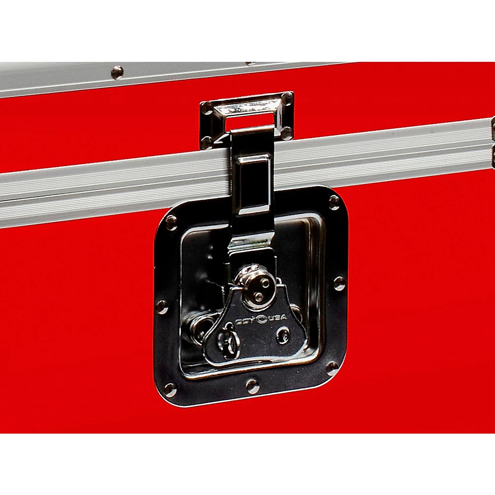 Odyssey KLP2RED Stackable 12" LP Vinyl Record Case, Red