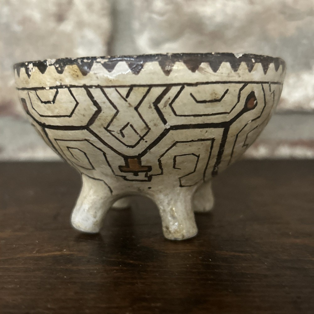Shipibo-Conibo polychrome ceramic bowl - Small Perfect Gift Wondeful Design