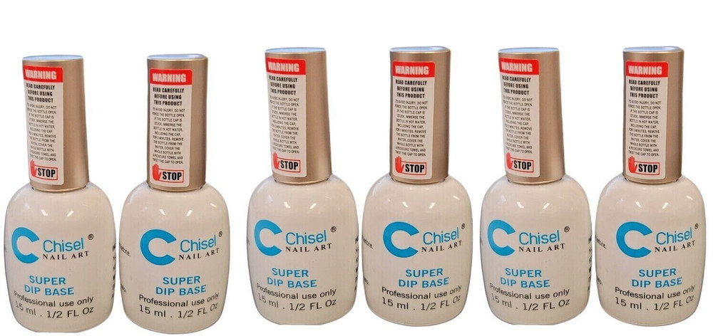 6 Bottles Chisel Liquid Supper Dip - Base 15 ml 0.5 oz