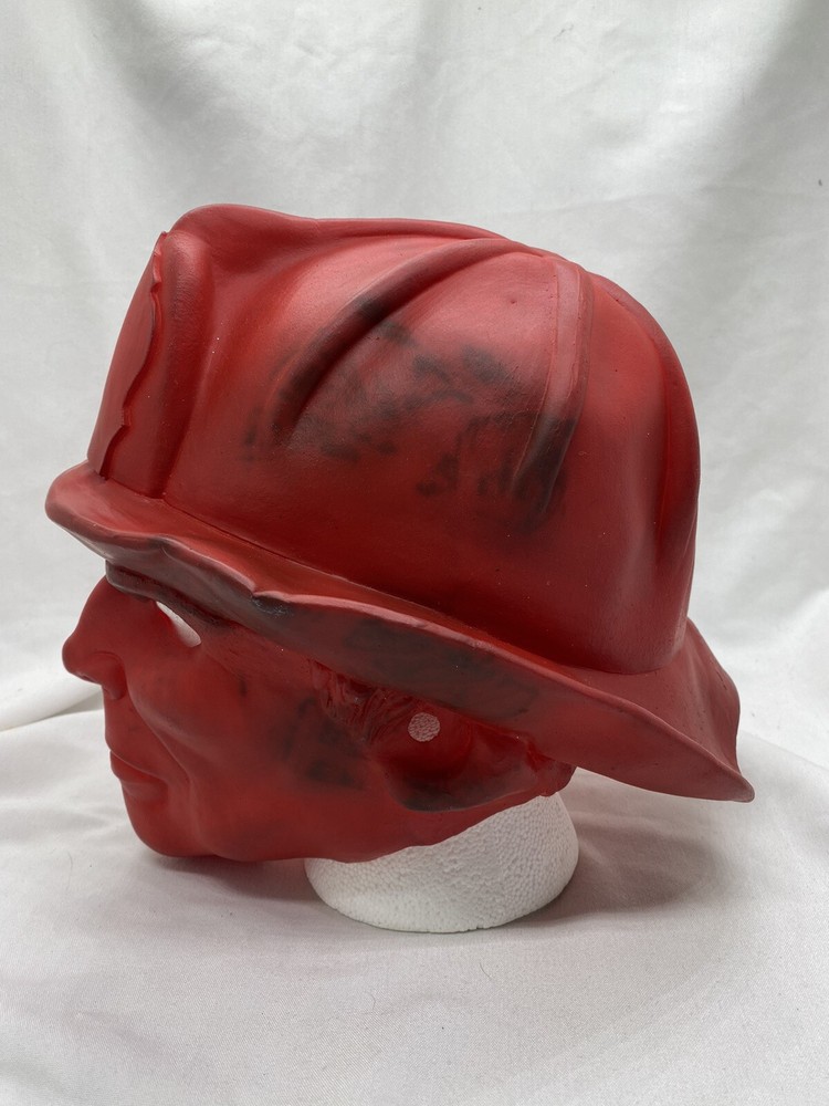 2002 The Paper Magic Group Red Firefighters Fireman Halloween Mask