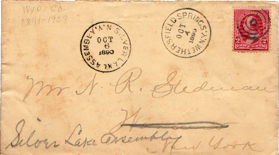 New York Wethersfield Springs 1890 target  1841-1909.