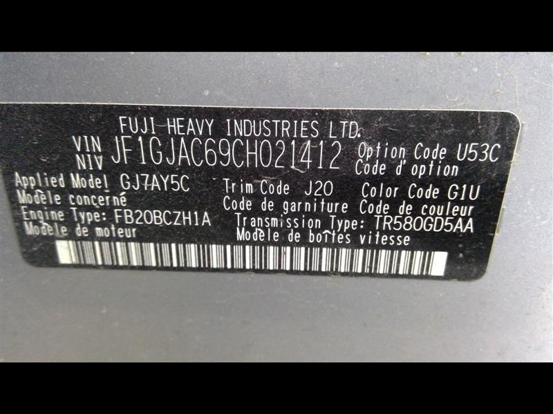 IMPREZA 2012 Headrest 349027