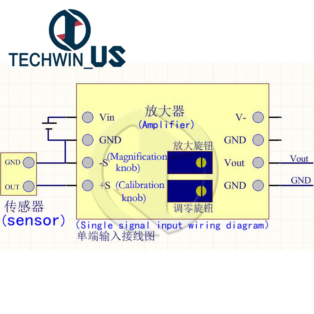 AD620 Microvolt MV Voltage Amplifier Signal Instrumentation Module Board