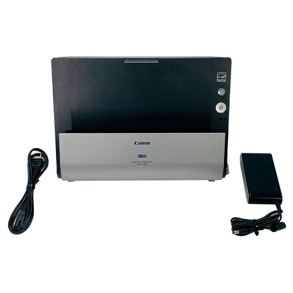 Canon ImageFORMULA DR-C125 Duplex Color Document Scanner w/AC Adapter GRADE A!
