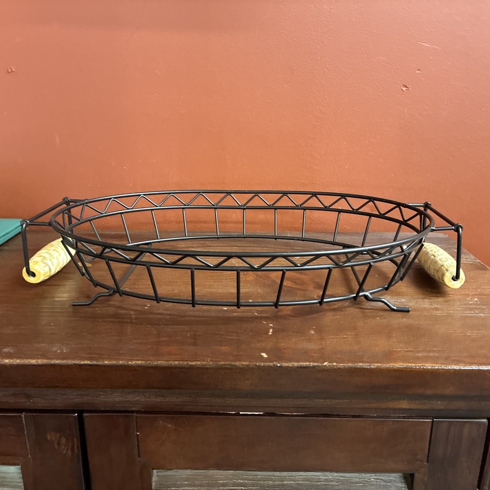 Temp-tations Presentable Ovenware By Tara Fruit Basket Pattern 4 Piece Set NWOB