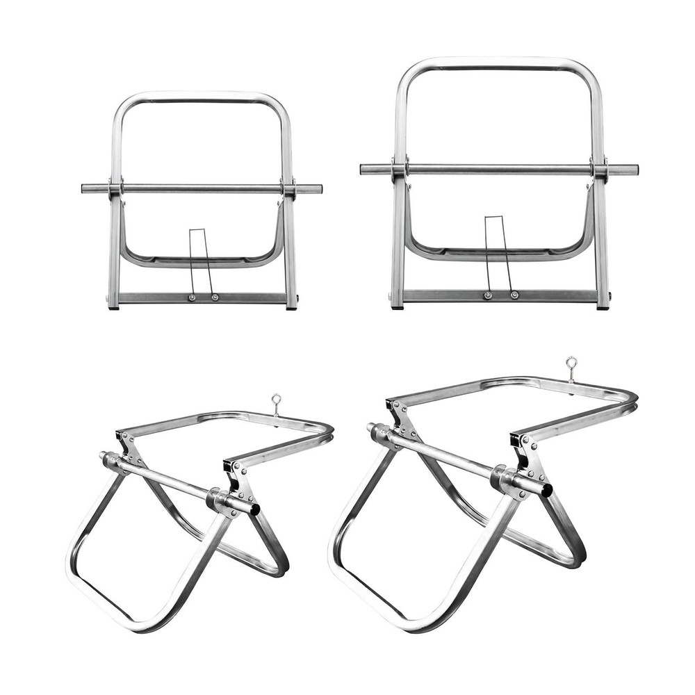 Wire Spool Rack Heavy Duty Steel Device Compact Stand Foldable Single Axle