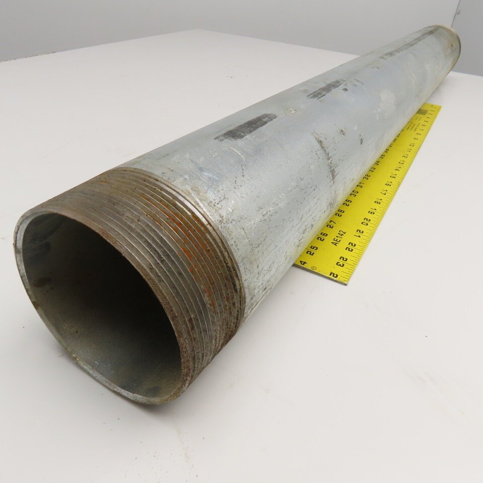 4" NPT Sch. 40 Galvanized Pipe Nipple 40" OAL
