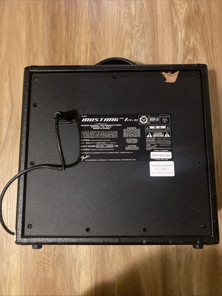 Fender Mustang I V2 Guitar Amp 20W Modeling Combo USB Tested