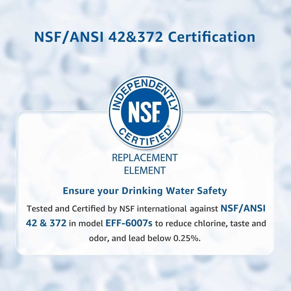 Filterlogic Refrigerator Water Filter Replacement for Filter 4, (Pack of 4)