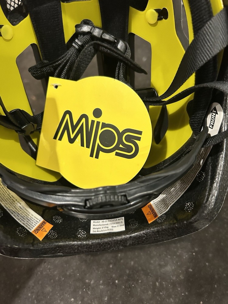 NEW MIPS Mactor Abus White & Silver Brain 🧠 Protection System - Size 51-55 cm